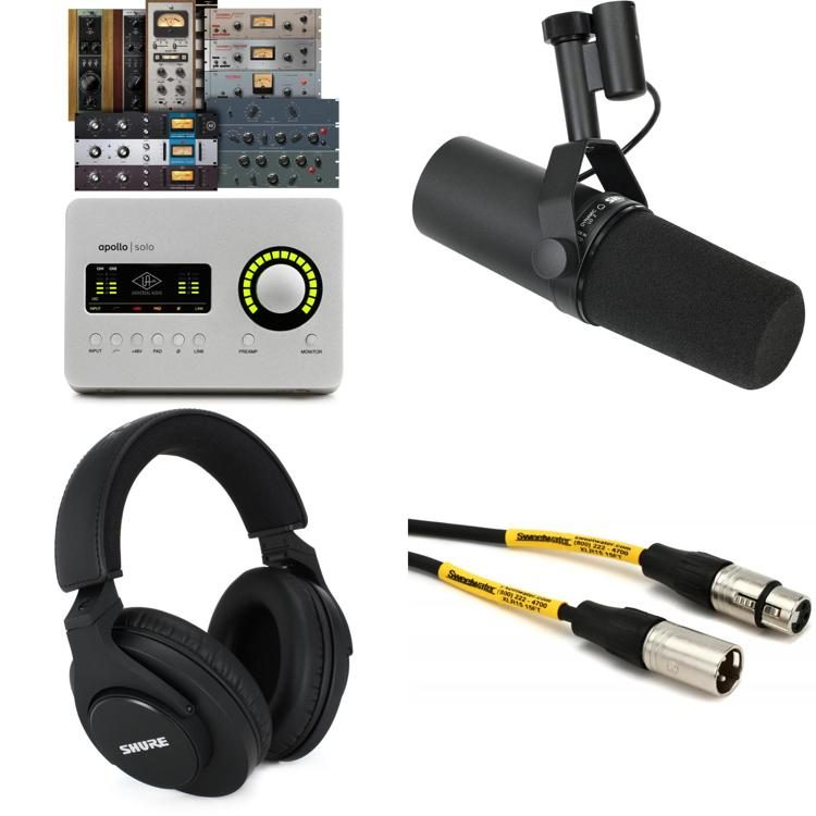 Medic Alexander Graham Bell hele Shure SM7B and Apollo Solo Heritage USB-C Vocal Recording Bundle |  Sweetwater