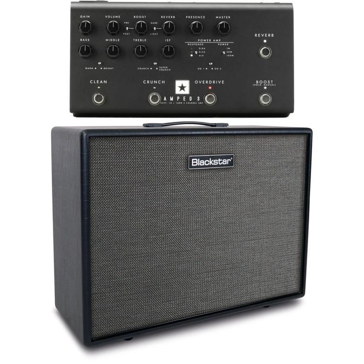 Blackstar Dept. 10 AMPED 3 100-watt Guitar Amplifier Pedal and 2x12