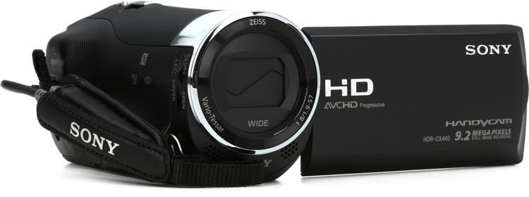 Black Sony HDRCX440B Handycam Camcorder 