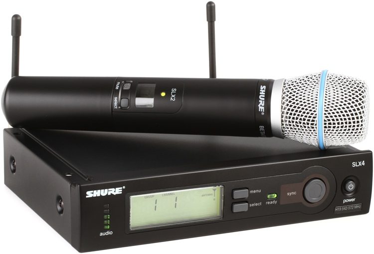 Shure SLX24/BETA87A Handheld Wireless Microphone System - H19 Band