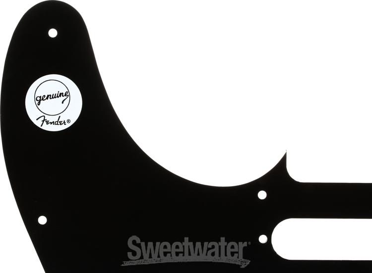 8 Hole Tele Guitar Pickguard 3 Ply Telecaster Pickguard Tele Scratch Plate Compatible with USA Mexico Fender Standard Tele Modern Style Guitar Black by Ketofa 