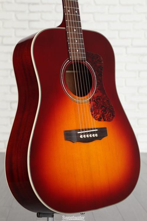 Guild D-140 Dreadnought Acoustic Guitar - Cherry Burst