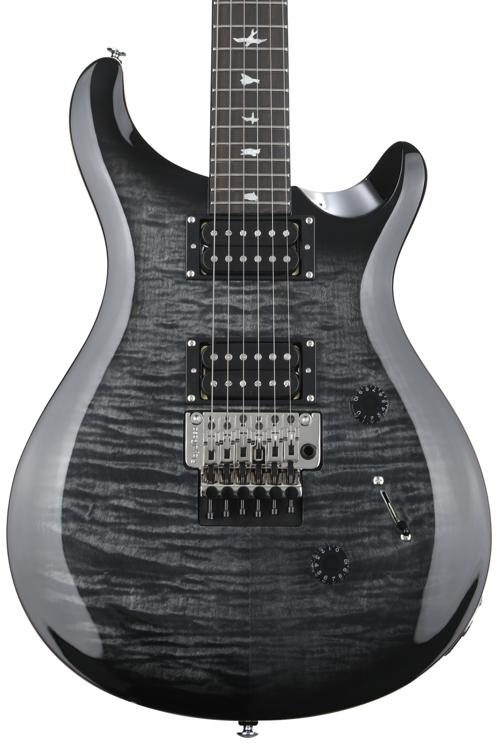PRS SE Custom 24 Floyd Electric Guitar - Charcoal Burst | Sweetwater
