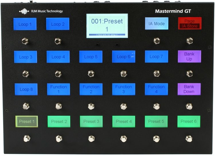 RJM Music Mastermind GT/22 - 22-button Midi Controller Pedal