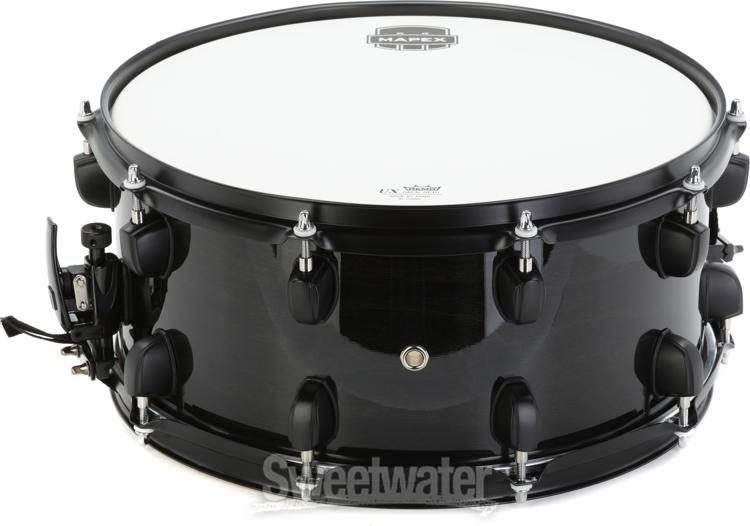 Mapex MPX Maple/Poplar Snare Drum - 6.5-inch x 14-inch, Black with Black  Hardware