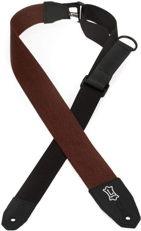 Levy's MRHC-BRN Cotton Guitar Strap - Brown | Sweetwater