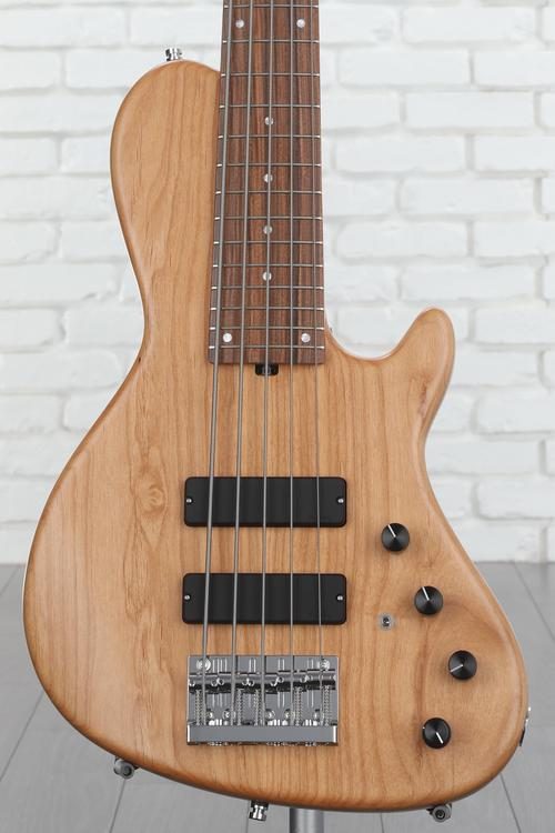 Sadowsky MetroLine 24-fret Single Cut Bass, Red Alder Body, 5-string -  Natural Transparent Satin