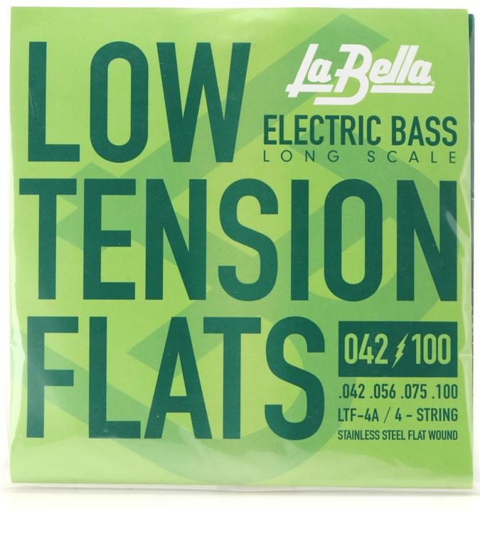 low tension flatwound bass strings