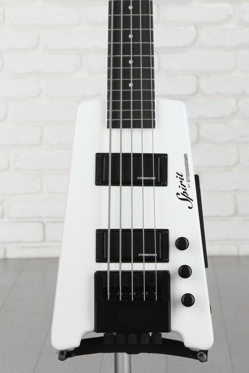 Steinberger Spirit XT-25 5-string Bass Guitar - White | Sweetwater