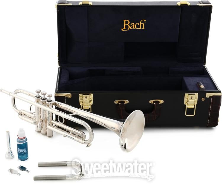 Large Bore Silver Bach Stradivarius Bb Trumpet 2nd Valve Slide Med Standard