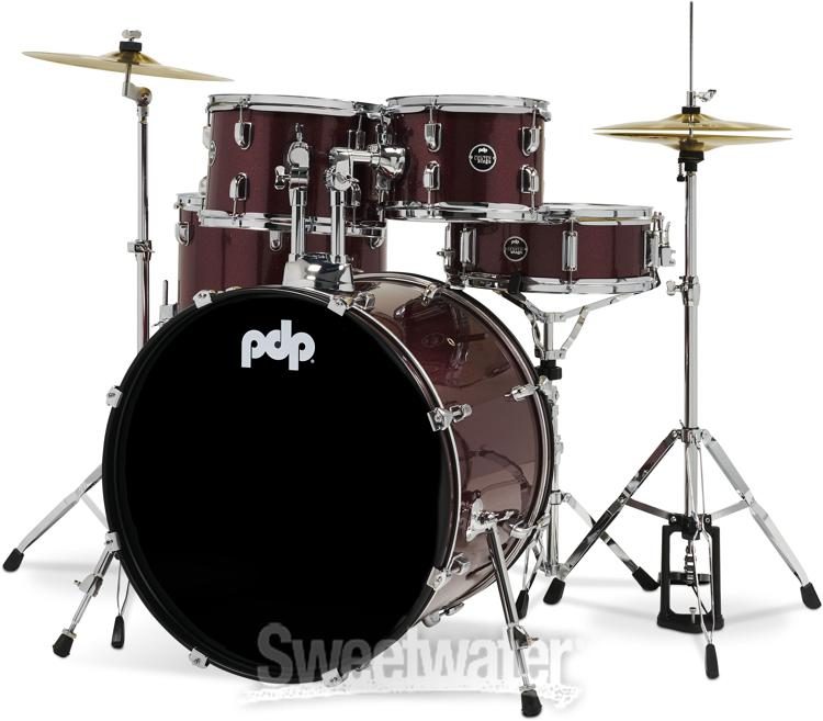 PDP Centerstage 22 5-Piece Complete Ruby Red Sparkle 