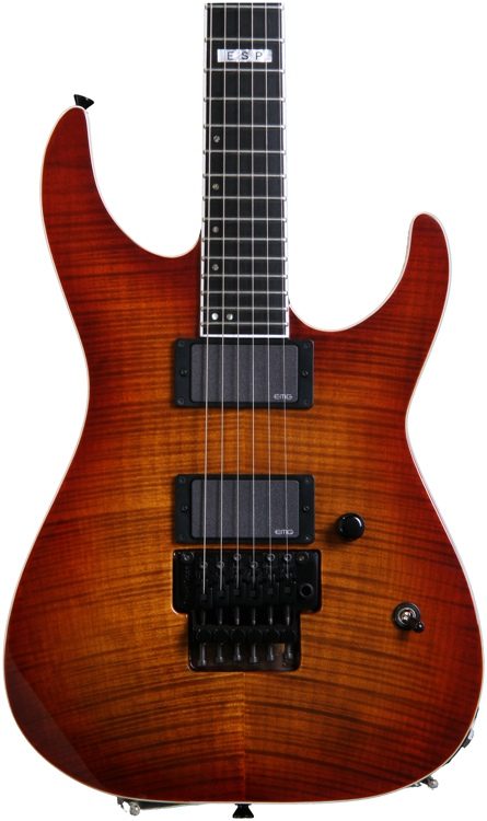 Esp E Ii M Ii Amber Cherry Sunburst Flamed Maple Sweetwater