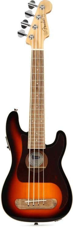 公式ショップ】 Fender Acoustics Fullerton Precision Bass Uke 3-Color Sunburst  《コンサートウクレレ》(ご予約受付中)