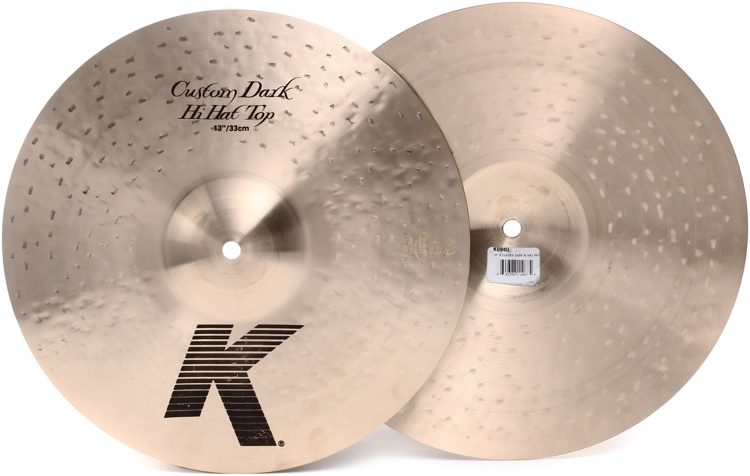 Zildjian 13 inch K Custom Dark Hi-hat Cymbals