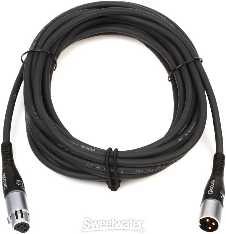 D Addario Pw M 25 Custom Series Microphone Cable 25 Foot Sweetwater