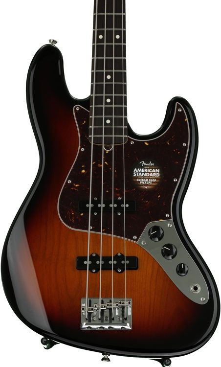 Fender American Standard Jazz Bass - 3-color Sunburst, Rosewood Fingerboard