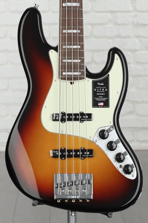 Fender American Ultra Jazz Bass V - Ultraburst with Rosewood