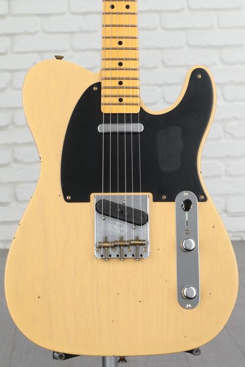 Fender Custom Shop 1950 Double Esquire Journeyman Relic Electric Guitar -  Nocaster Blonde