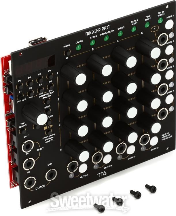 Tiptop Audio Trigger Riot Eurorack Sequencer Module - Black