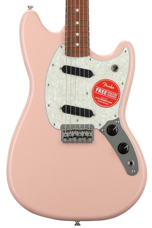 Fender Mustang S Pink With Pau Ferro Fingerboard Sweeer Fender Mustang S Pink With Pau Ferro Fingerboard Image 1