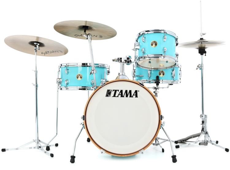 Tama Club-JAM LJK48S 4-piece Shell Pack with Snare Drum - Aqua Blue