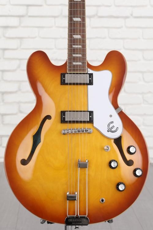 Epiphone Riviera Semihollowbody Electric Guitar Royal Tan Sweetwater