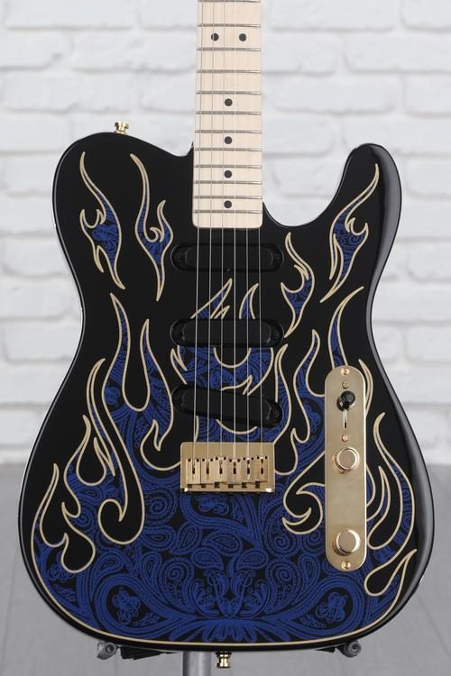 Fender James Burton Telecaster Blue Paisley Flames Sweetwater