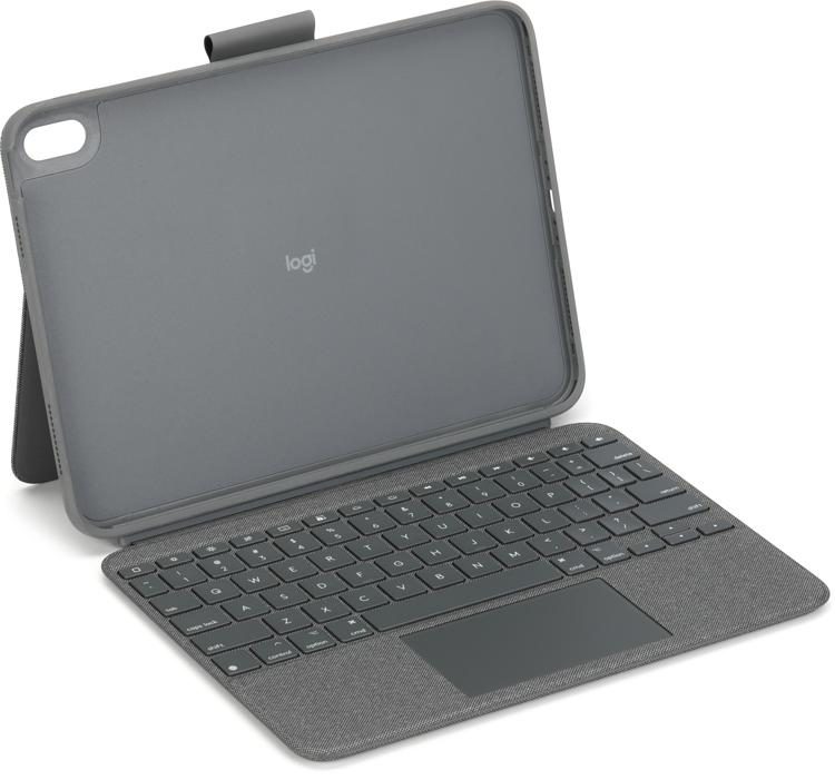 Logitech Touch Keyboard for iPad (10th Gen) - Oxford Grey | Sweetwater