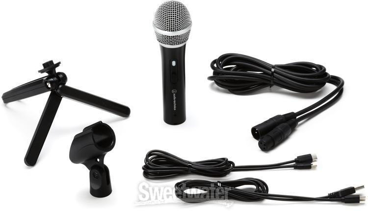 Audio-Technica ATR2100X-USB Cardioid Dynamic USB/XLR Microphone ...