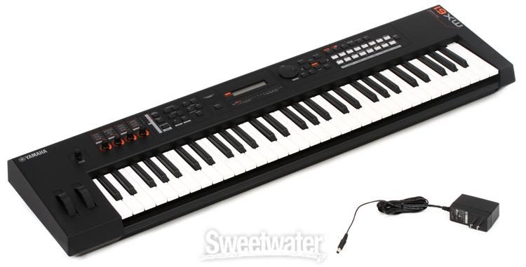 Yamaha MX61 61 Key Music Synthesizer/Controller w/Stand and Sustain Pedal 