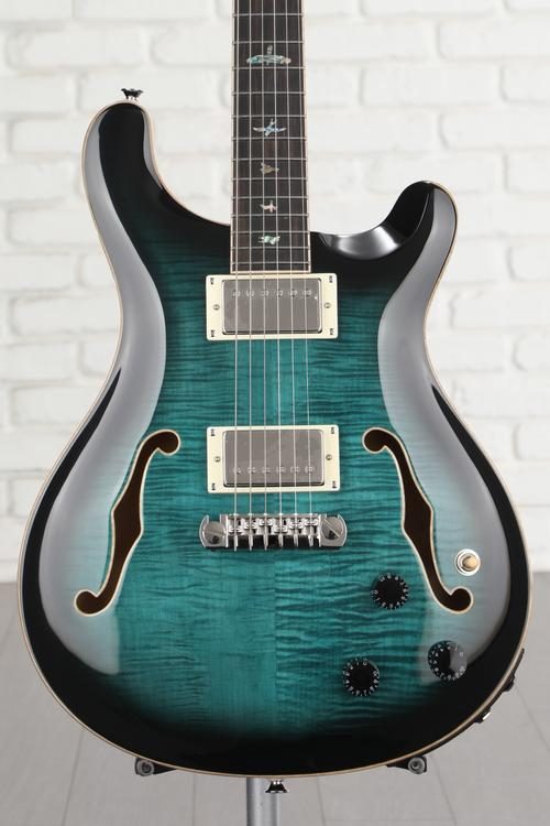 PRS SE Hollowbody II Piezo Electric Guitar - Peacock Blue | Sweetwater