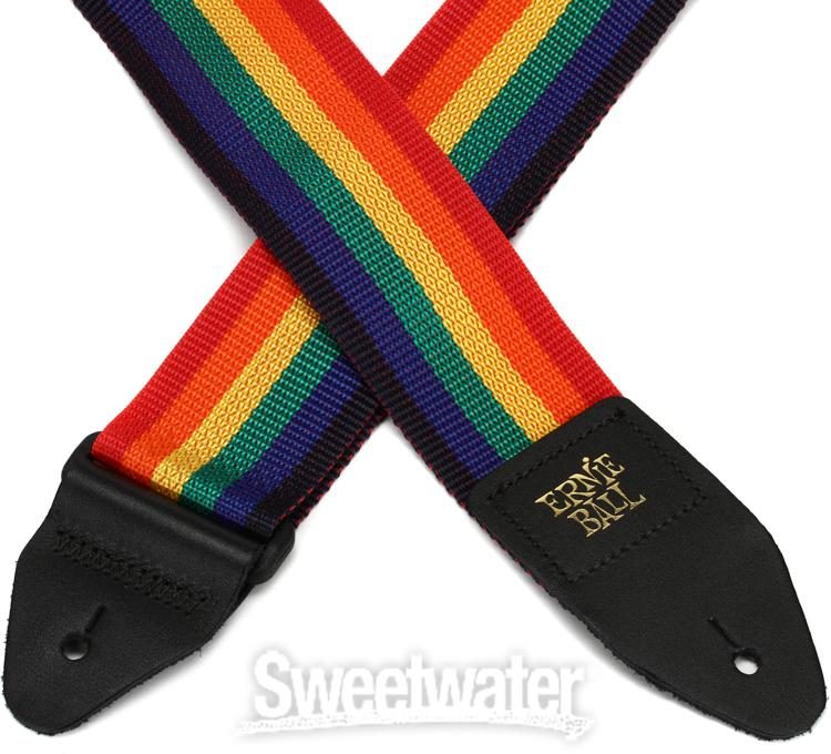 Perris Leathers BPY-88 2-Inch Rainbow Poly Pro Webbing Guitar Strap 