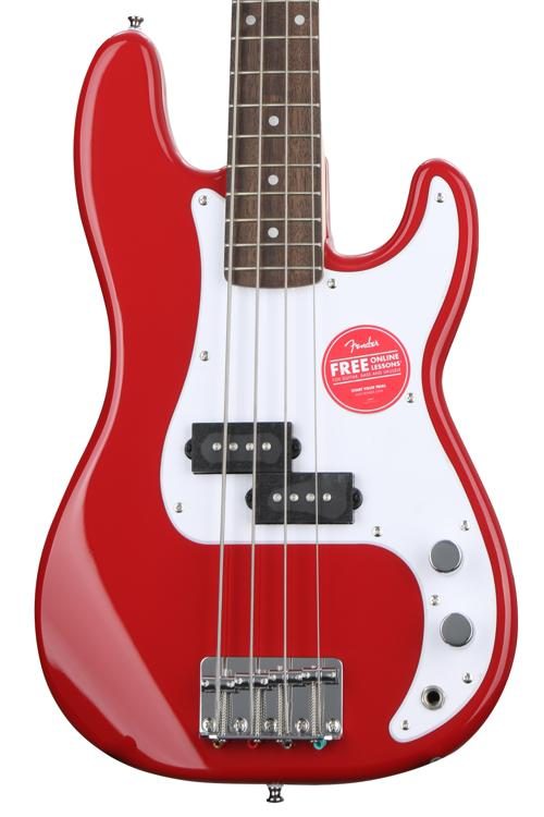 Giro de vuelta frijoles Dejar abajo Squier Mini Precision Bass Electric Bass - Dakota Red with Laurel  Fingerboard | Sweetwater