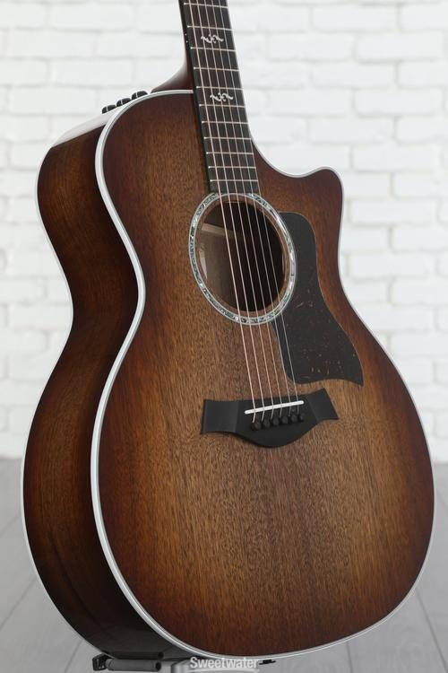 Taylor 424ce Special Edition Acoustic Electric Guitar Shaded   1206233045 Angle Large 