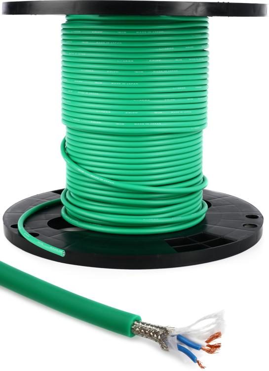 Canare L4E6S Star Quad Bulk Microphone Cable Green 200 Foot Sweetwater