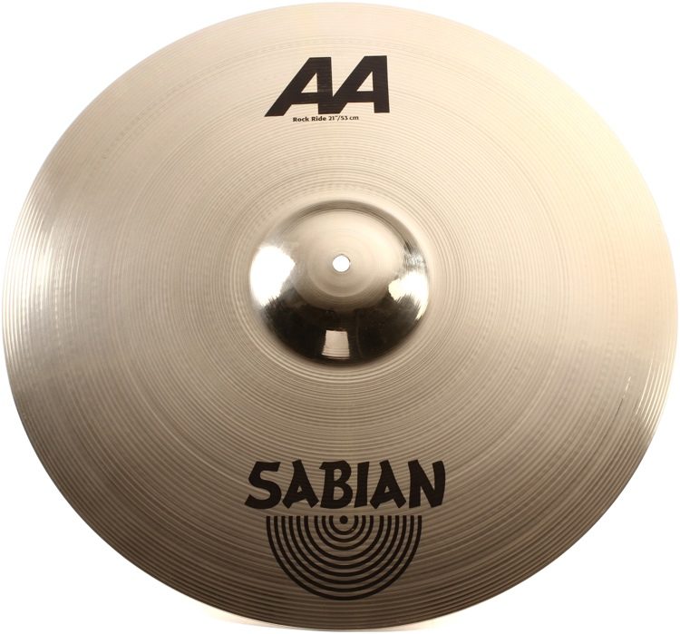 Sabian 21 inch AA Rock Ride Cymbal - Brilliant Finish