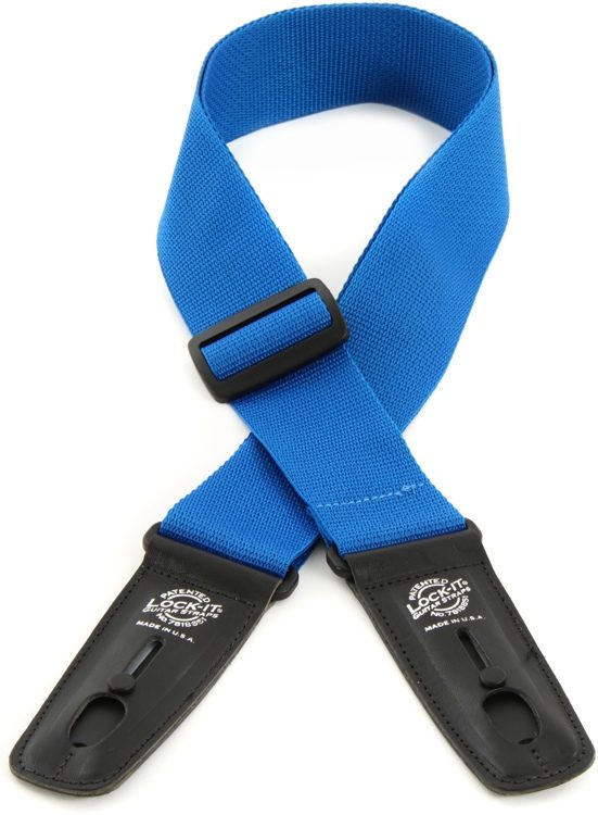 LockIt Straps Professional Gig Series 2inch Sky Blue Poly Strap w