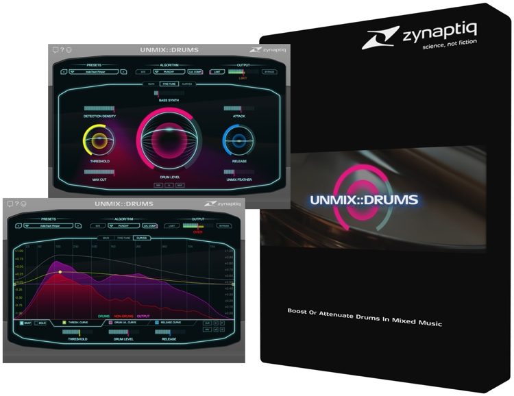 Zynaptiq UNMIX::DRUMS - Plug-in | Sweetwater
