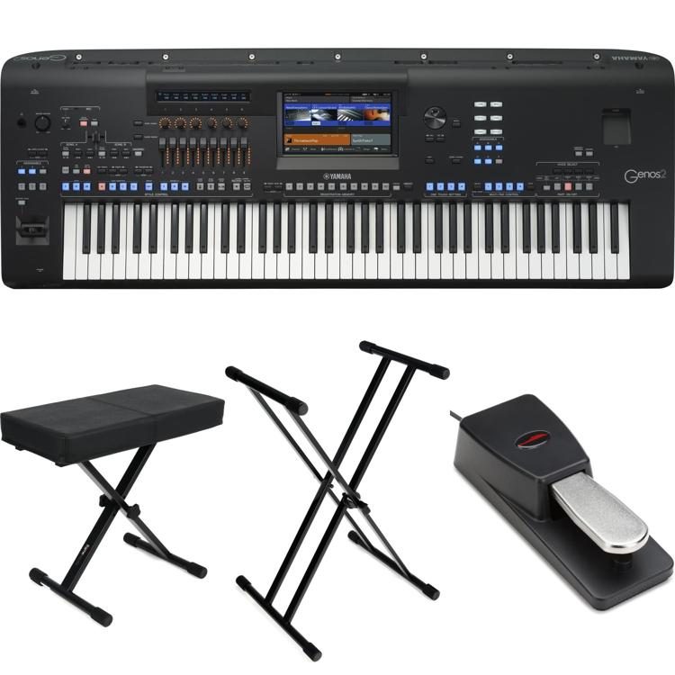 Yamaha Genos2 76-key Arranger Workstation Essentials Bundle | Sweetwater