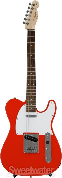 Squier by Fender Affinity Series Telecaster Beginner Electric Guitar Race Red 