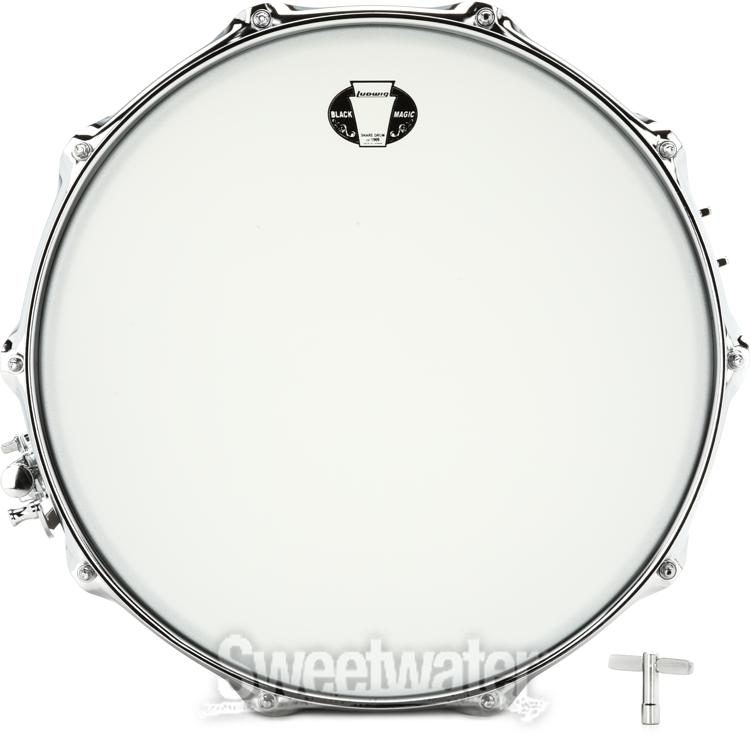 Ludwig Black Magic Snare Drum - 5.5 x 14 inch - Chrome Hardware 