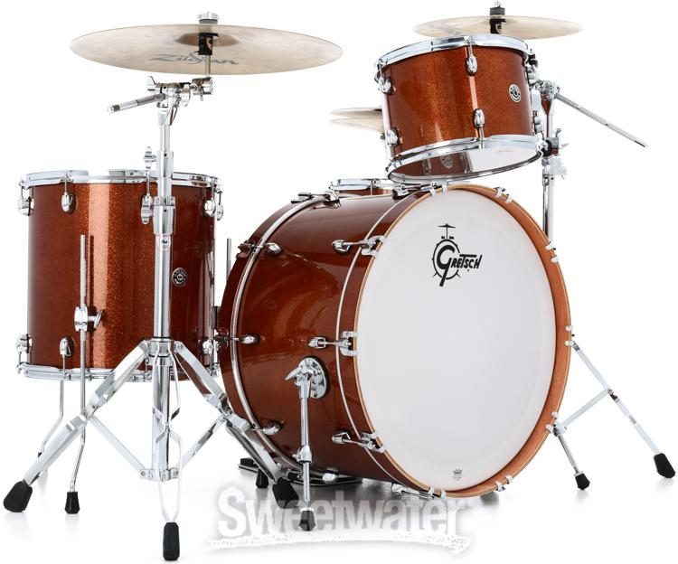 Gretsch Drums Catalina Club CT1-R444C 4-piece Shell Pack with Snare Drum -  Bronze Sparkle | Sweetwater