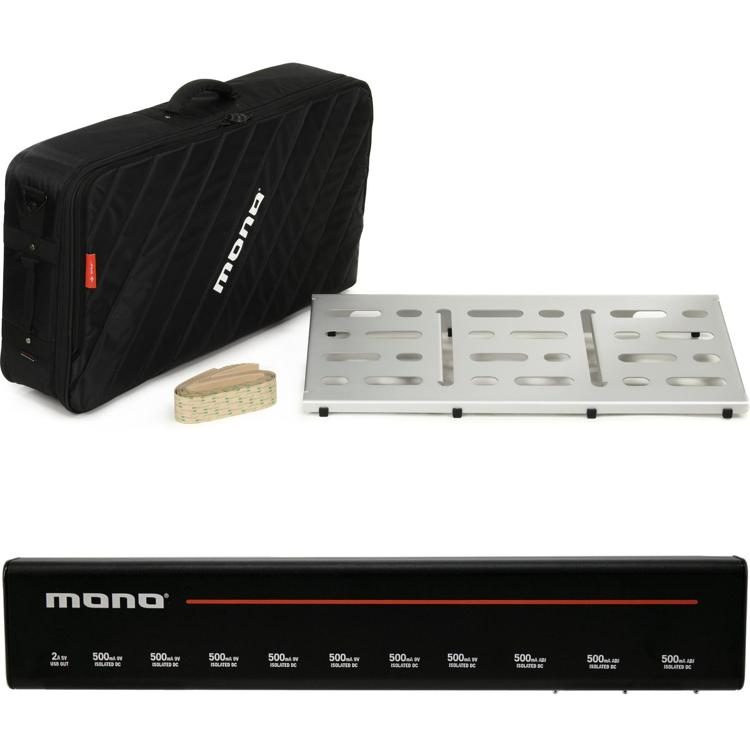 MONO Pedalboard Large With Pro Accessory Case 2.0 and 11outlet