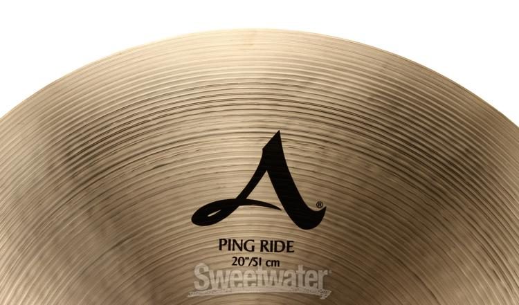 Zildjian 20 inch A Zildjian Ping Ride Cymbal | Sweetwater