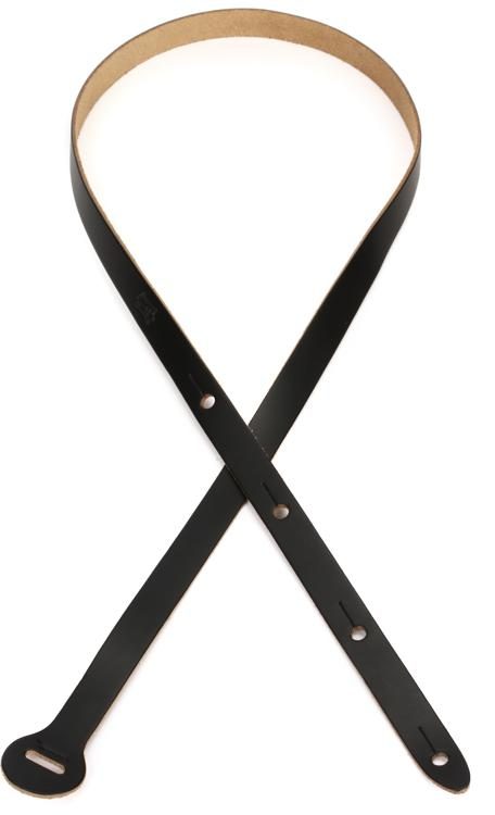 Levy's M19 Chrome-Tan Leather Guitar Strap - Black | Sweetwater