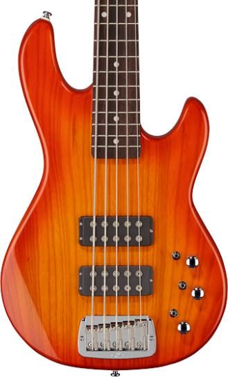 G&L Tribute L-2500 Bass Guitar - Honeyburst | Sweetwater
