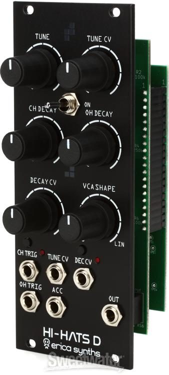 Erica Synths Hi-Hats D Digital Percussion Eurorack Module with 