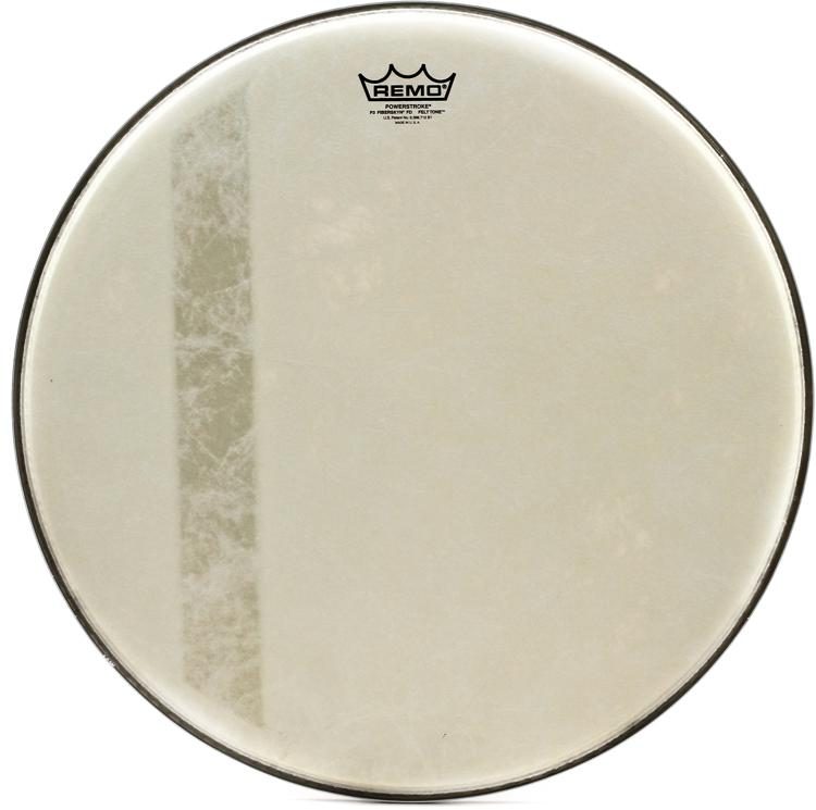 18/" Video Remo Powerstroke P3 Felt Tone Fiberskyn Diplomat Bass Drumhead