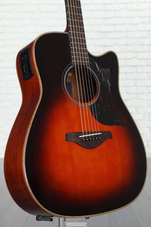 Yamaha A1M Dreadnought Cutaway Acoustic-electric Guitar - Tobacco Brown  Sunburst