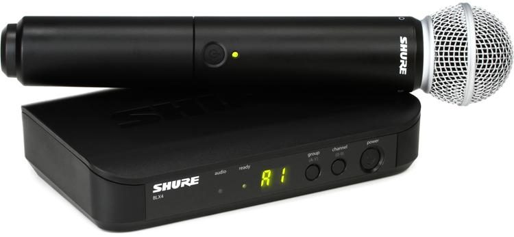 Shure BLX24/SM58 Wireless Handheld Microphone System - H10 Band